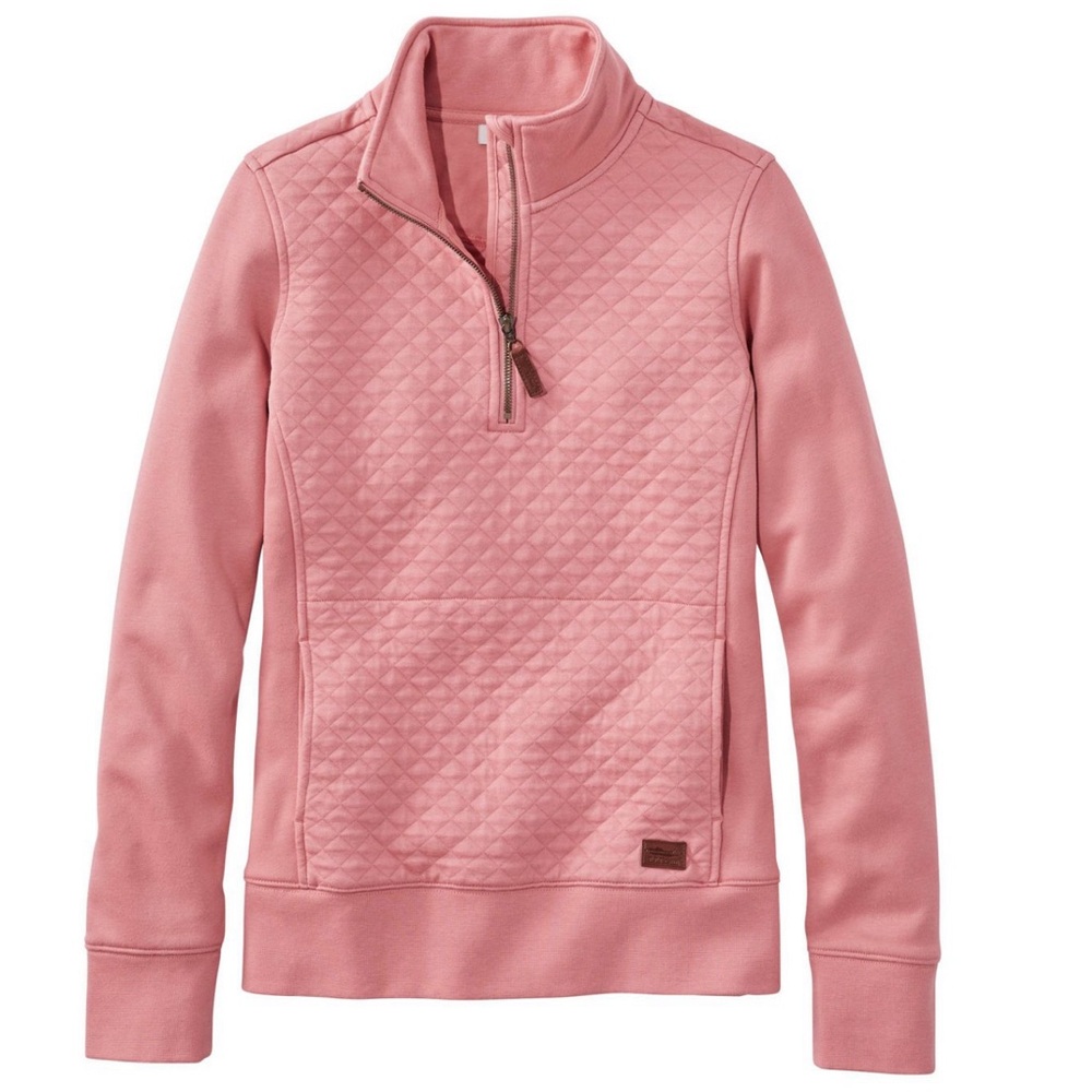 LL BEAN Women's Quilted Quarter-Zip Pullover